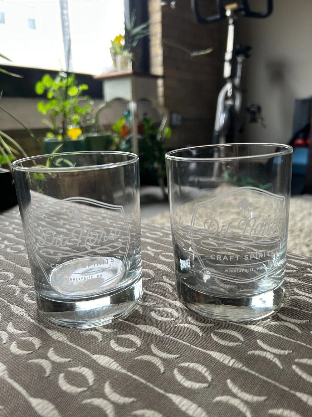 Clear Double Old Fashioned Glasses from Du Nord Distillery (Set of 2)